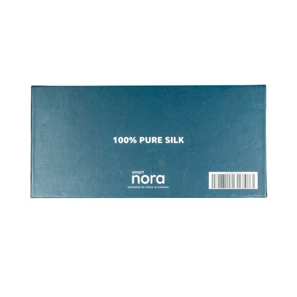 Smart Nora Midnight Blue Silk Sleep Mask Adjustable Velcro NWOT - Picture 4 of 4